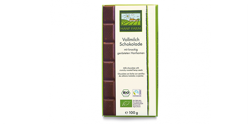 Read more about the article Bio Hanf Vollmilchschokolade mit Fairtrade-Kakao